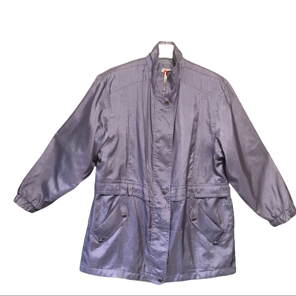 CS Essentials Lavender Oversized Jacket Raincoat Sz Med